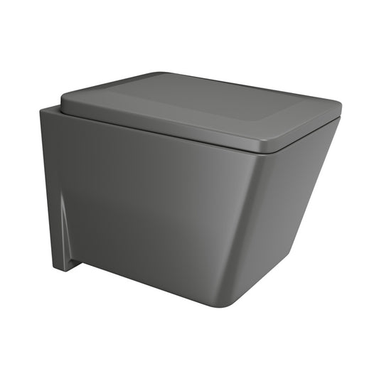 Jaquar Kubix Prime Rimless Blind Installation Wall Hung WC - Grey Matt