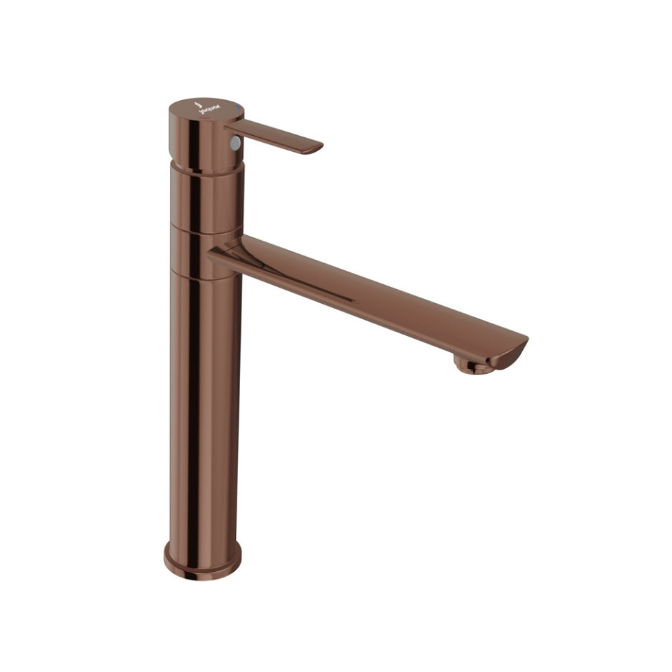 Jaquar Fusion Prime Single Lever Sink Mixer - Blush Gold Bright PVD