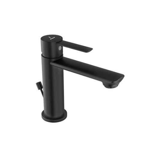 Jaquar Fusion Prime Single Lever Basin Mixer with Popup Waste - Black Matt