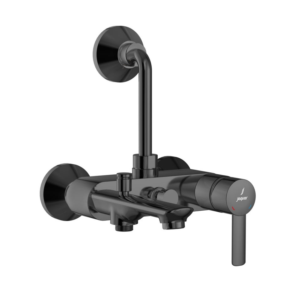 Jaquar Fusion Prime Single Lever Wall Mixer 3-in-1 System - Black Chrome