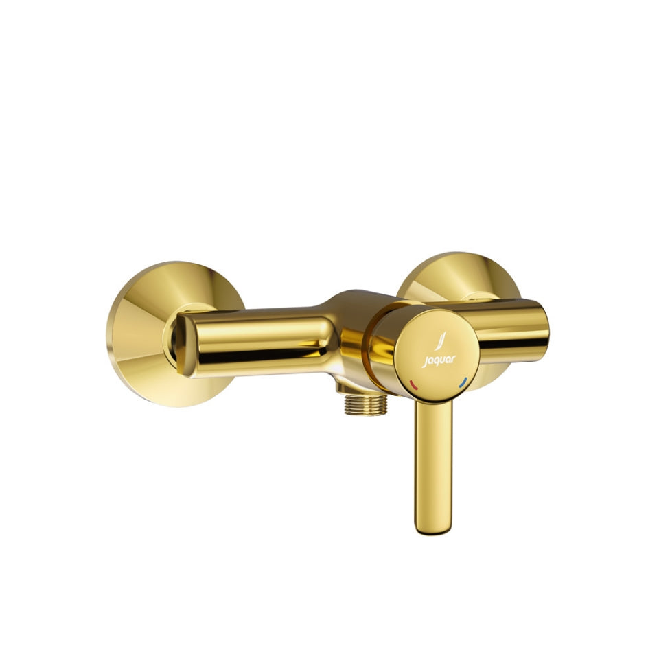 Jaquar Fusion Prime Single Lever Exposed Shower Mixer - Gold Bright PVD