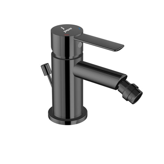 Jaquar Fusion Prime Single Lever 1-Hole Bidet Mixer with Popup Waste System - Black Chrome