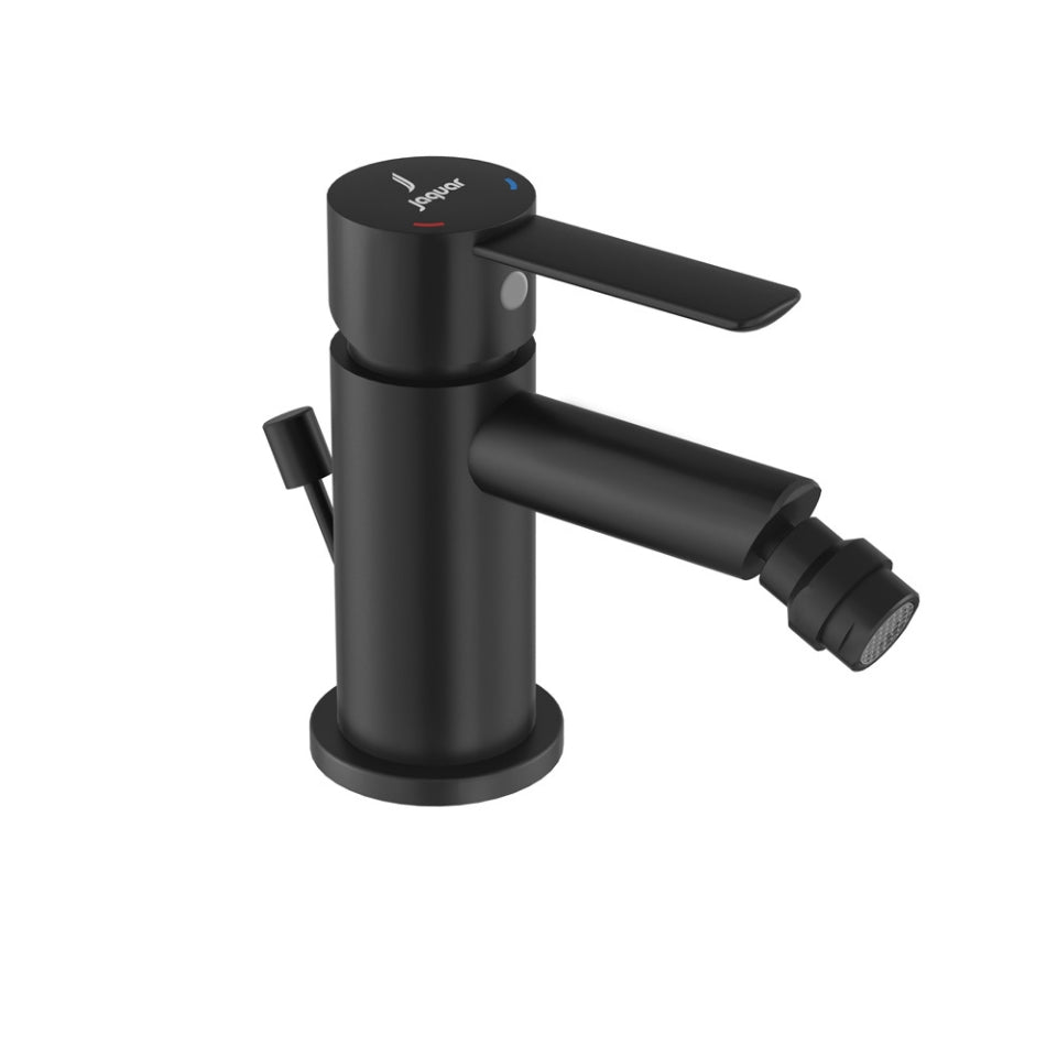 Jaquar Fusion Prime Single Lever 1-Hole Bidet Mixer with Popup Waste System - Black Matt