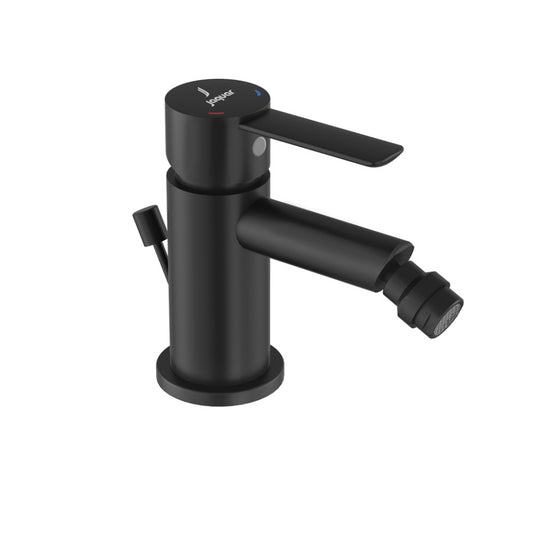 Jaquar Fusion Prime Single Lever 1-Hole Bidet Mixer with Popup Waste System - Black Matt