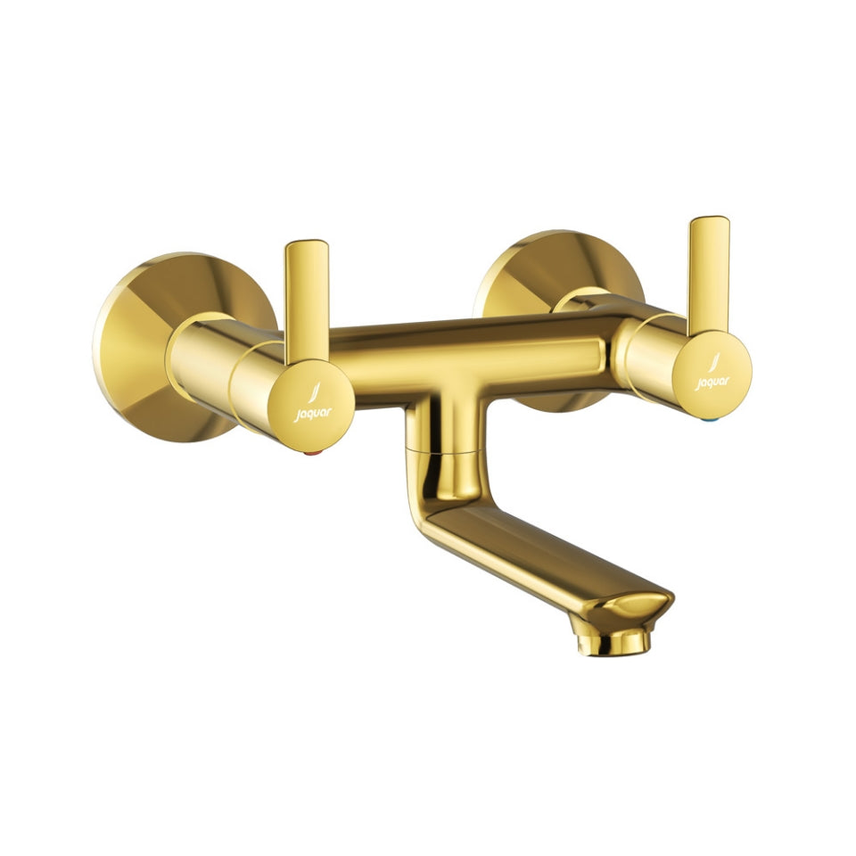 Jaquar Fusion Prime Wall Mixer Non-Telephonic Shower Arrangement - Gold Bright PVD
