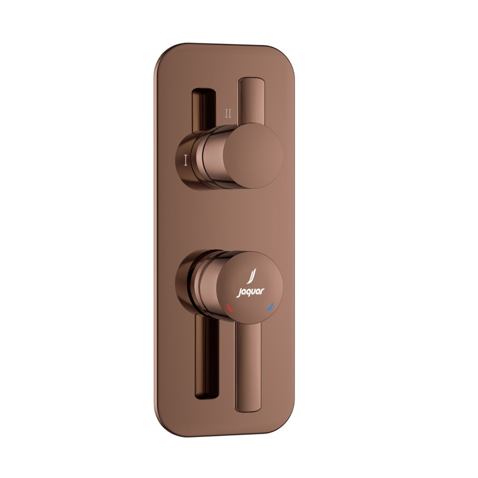 Jaquar Fusion Prime Aquamax Exposed Part Kit of Single Lever Shower Mixer - Blush Gold Bright PVD