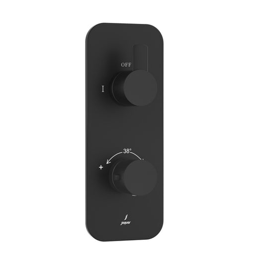 Jaquar Fusion Prime Aquamax Exposed Part Kit of Thermostatic Shower Mixer - Black Matt