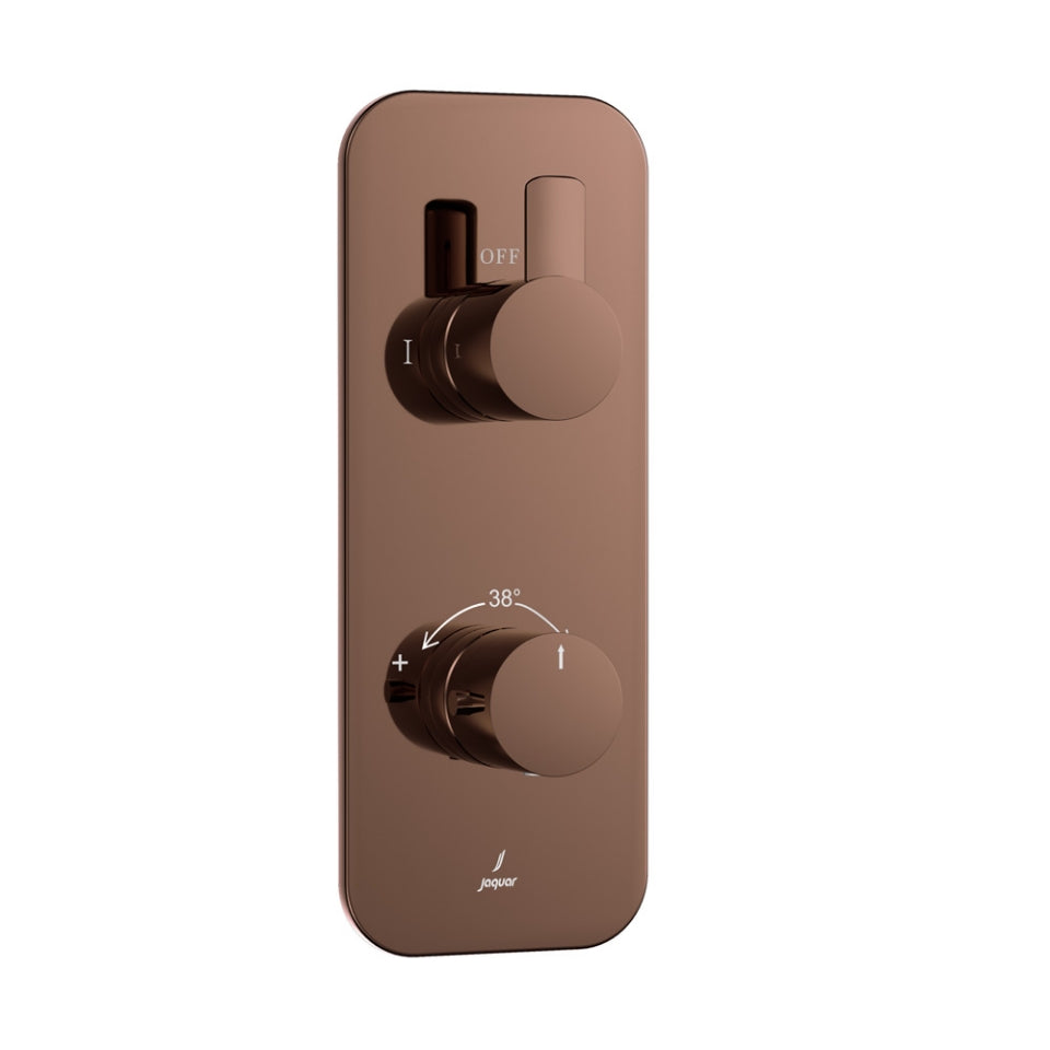 Jaquar Fusion Prime Aquamax Exposed Part Kit of Thermostatic Shower Mixer - Blush Gold Bright PVD