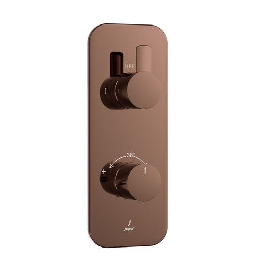 Jaquar Fusion Prime Aquamax Exposed Part Kit of Thermostatic Shower Mixer - Blush Gold Bright PVD