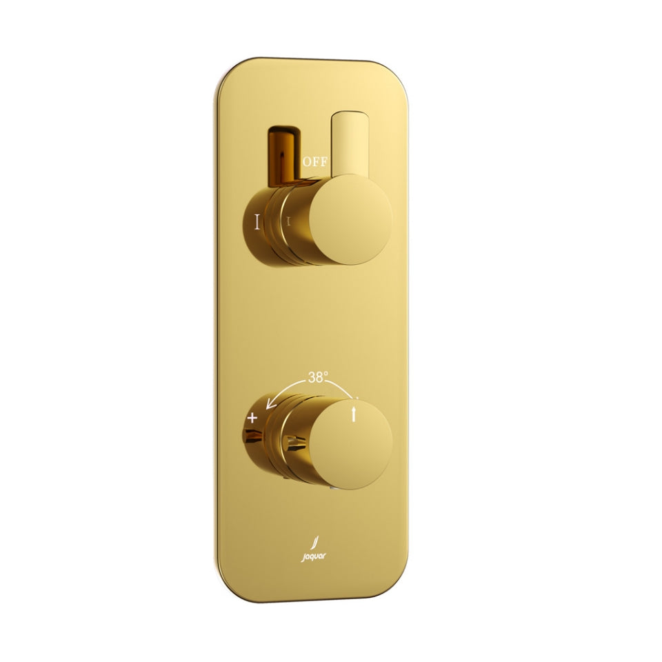 Jaquar Fusion Prime Aquamax Exposed Part Kit of Thermostatic Shower Mixer - Gold Bright PVD