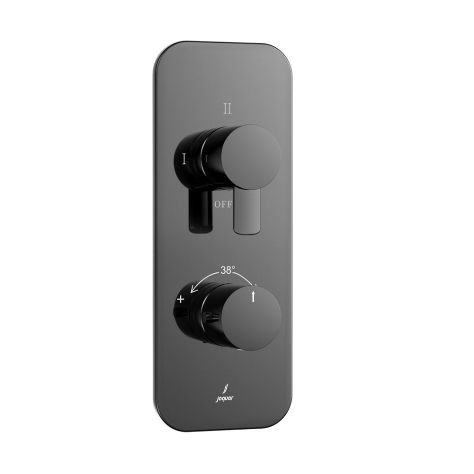 Jaquar Fusion Prime Aquamax Exposed Part Kit of Thermostatic Shower Mixer - Black Chrome