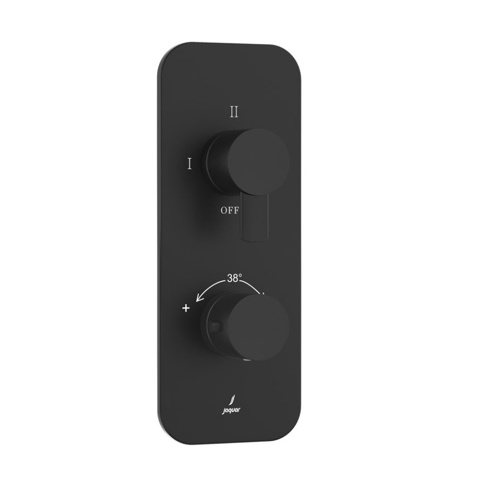Jaquar Fusion Prime Aquamax Exposed Part Kit of Thermostatic Shower Mixer - Black Matt