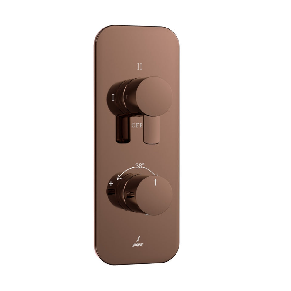 Jaquar Fusion Prime Aquamax Exposed Part Kit of Thermostatic Shower Mixer - Blush Gold Bright PVD
