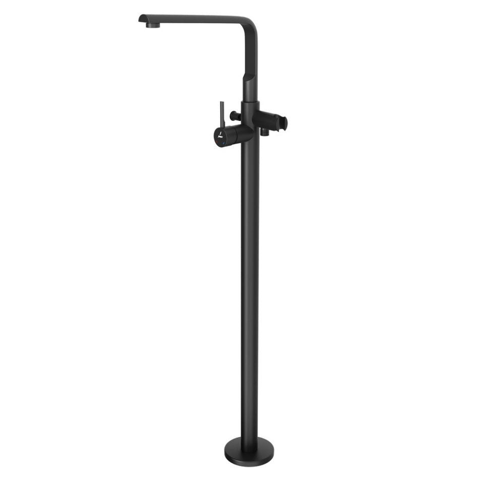 Jaquar Florentine Prime Exposed Parts of Floor Mounted Single Lever Bath Mixer - Black Matt