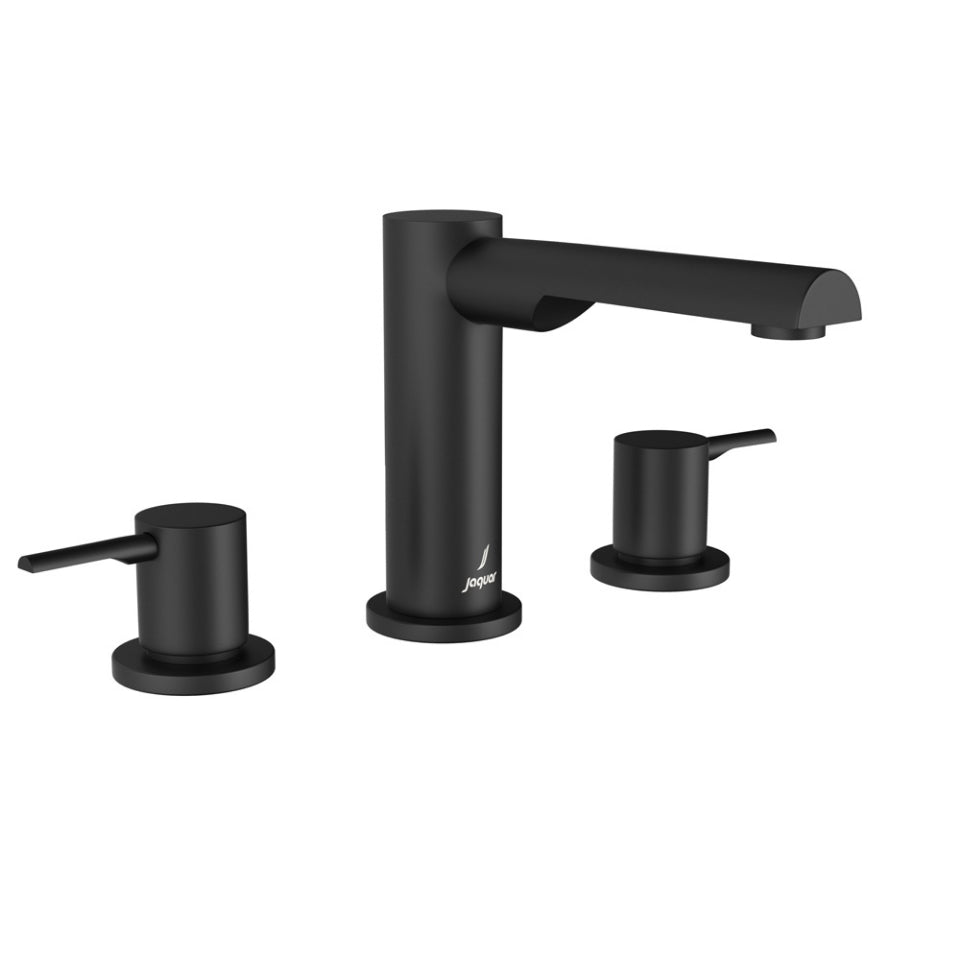 Jaquar Florentine Prime 3-Hole Basin Mixer - Black Matt