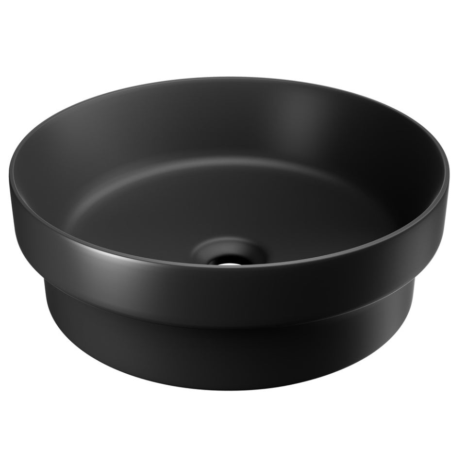 Jaquar Solo Thin Rim Table Top Basin - Black Matt