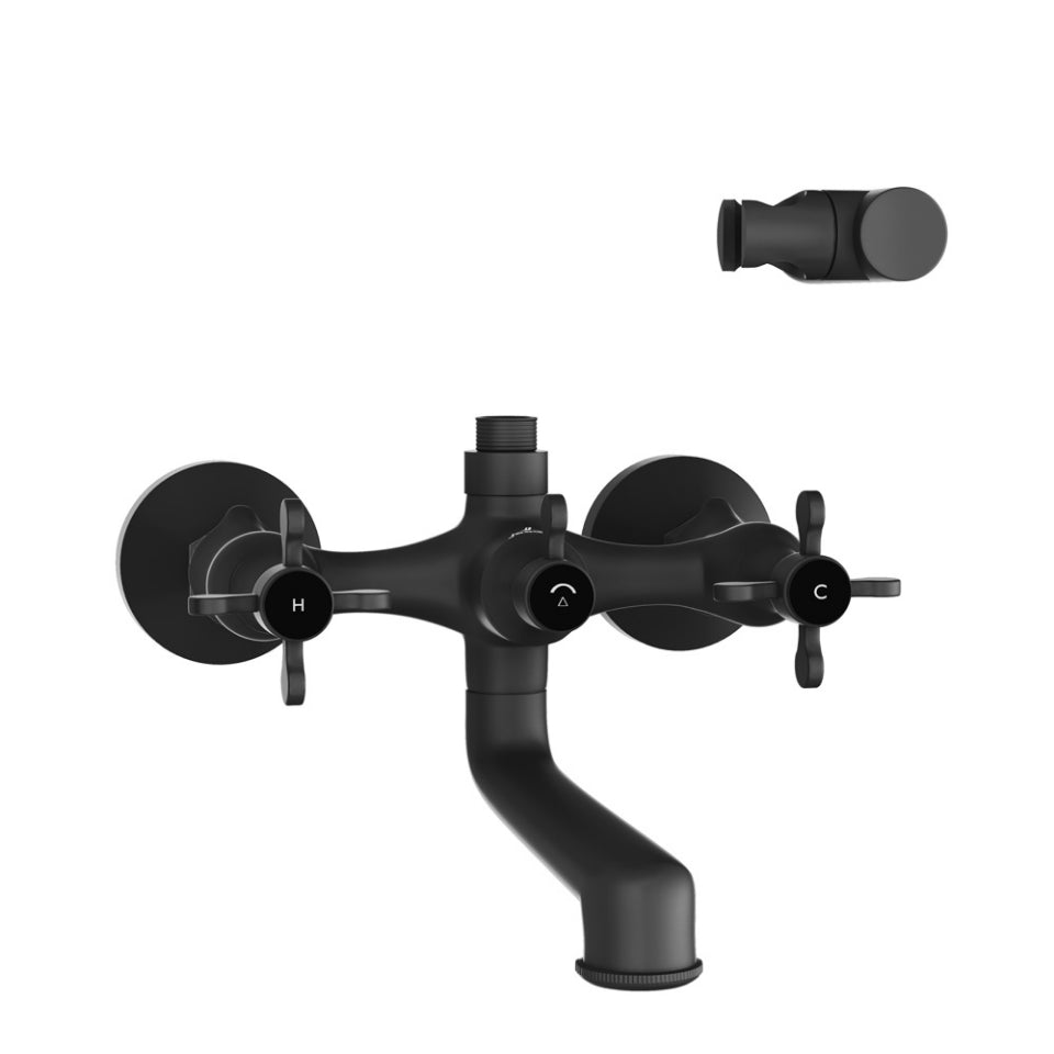 Jaquar Queens Prime Wall Mixer - Black Matt