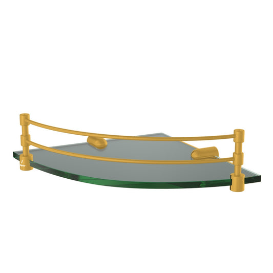 Jaquar Continental Corner Glass Shelf - Gold Matt PVD
