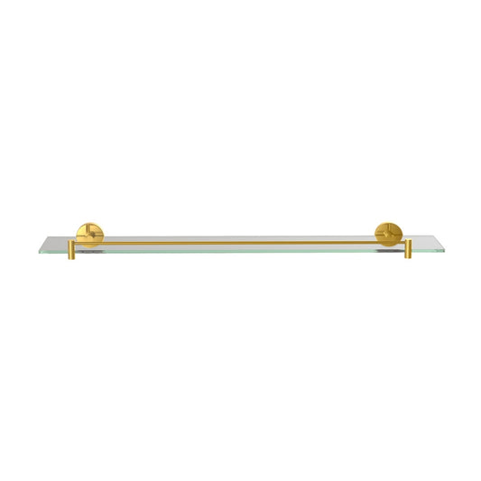 Jaquar Continental Glass Shelf 600mm Long - Gold Bright PVD
