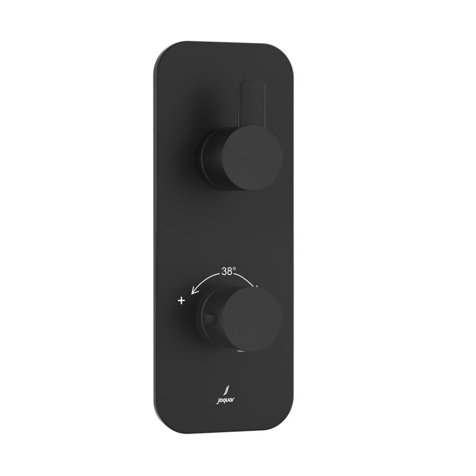 Jaquar Fusion Prime Aquamax Exposed Part Kit of Thermostatic Shower Mixer - Black Matt