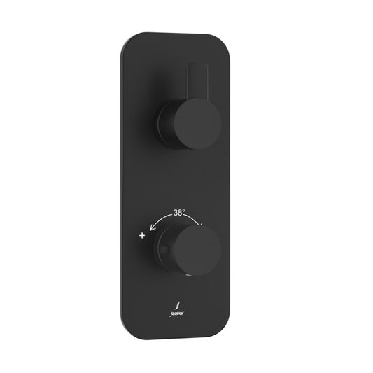 Jaquar Fusion Prime Aquamax Exposed Part Kit of Thermostatic Shower Mixer - Black Matt