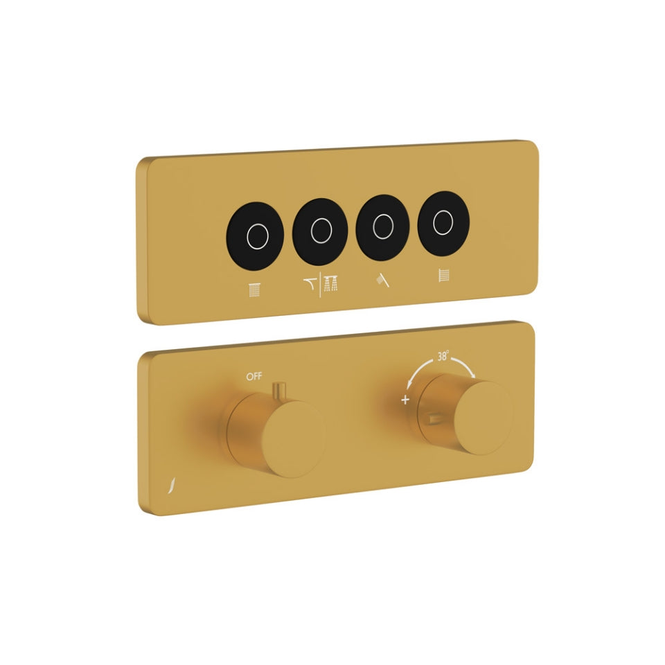 Jaquar Exposed Part Kit of Cloud Touch Shower System - Gold Matt PVD