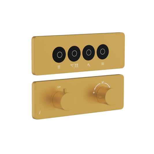 Jaquar Exposed Part Kit of Cloud Touch Shower System - Gold Matt PVD