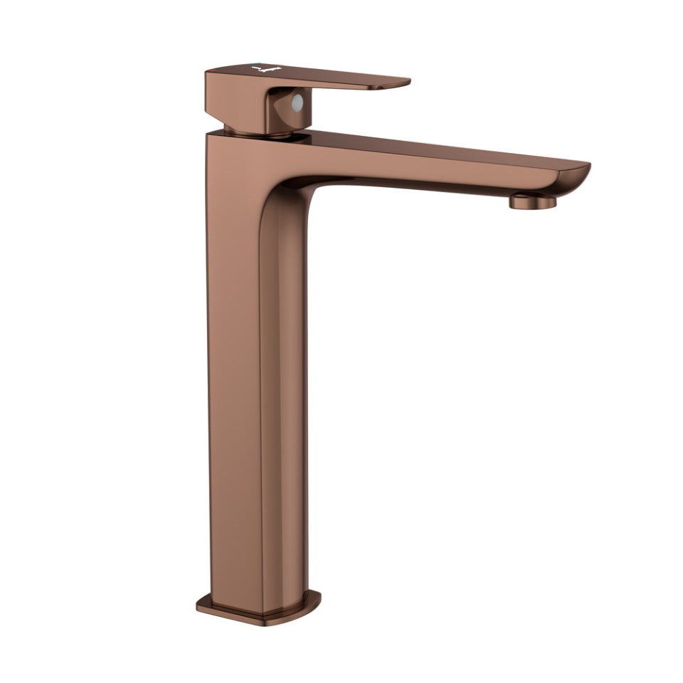 Jaquar Kubix Prime Single Lever Tall Boy - Blush Gold Bright PVD