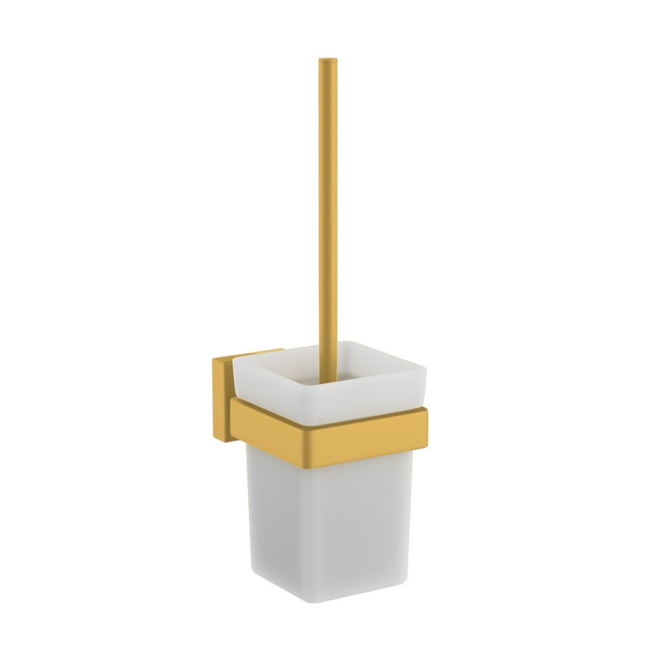 Jaquar Kubix Prime W.C. Brush Holder - Gold Matt PVD