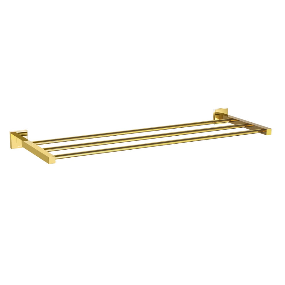 Jaquar Kubix Prime Towel Rack - Gold Bright PVD