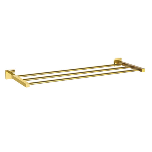 Jaquar Kubix Prime Towel Rack - Gold Bright PVD