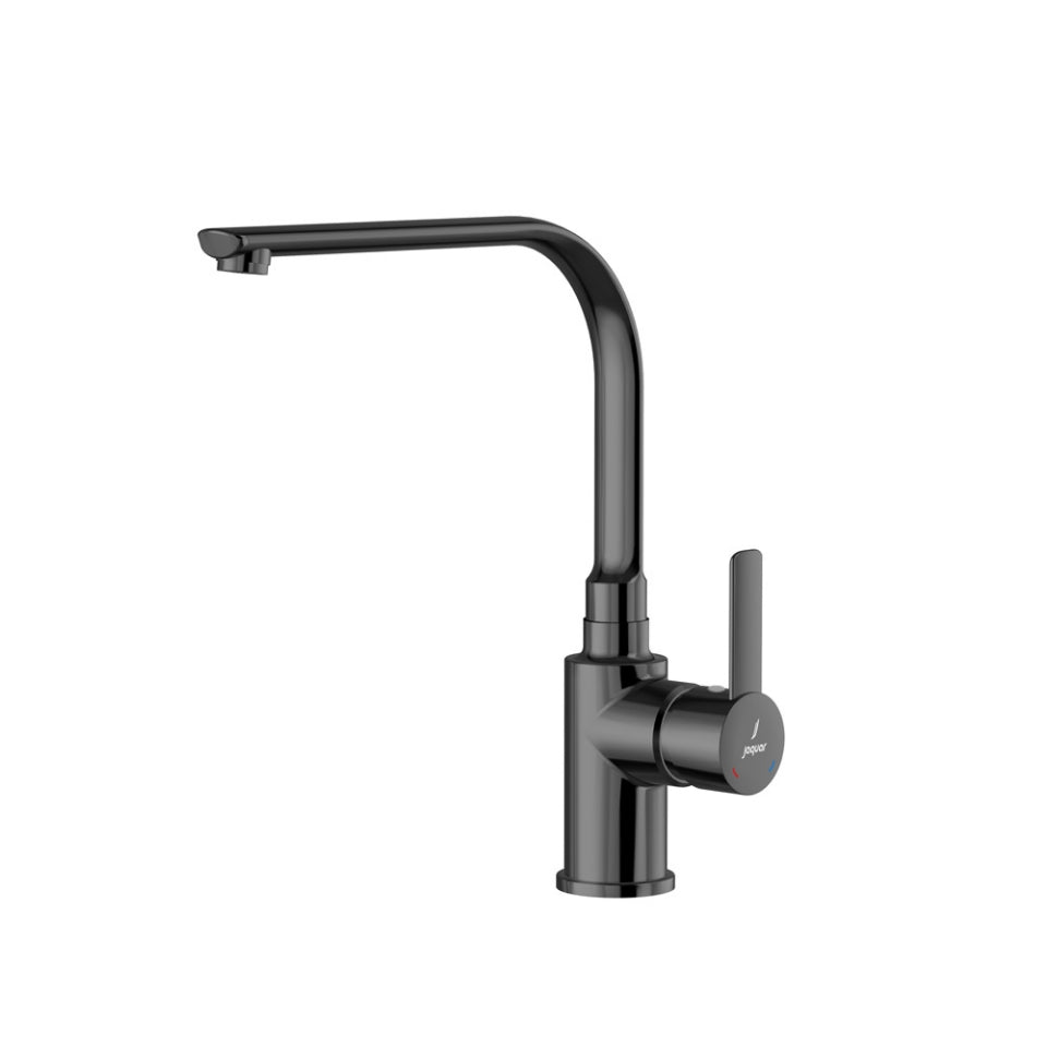 Jaquar Fusion Prime Side Single Lever Sink Mixer - Black Chrome