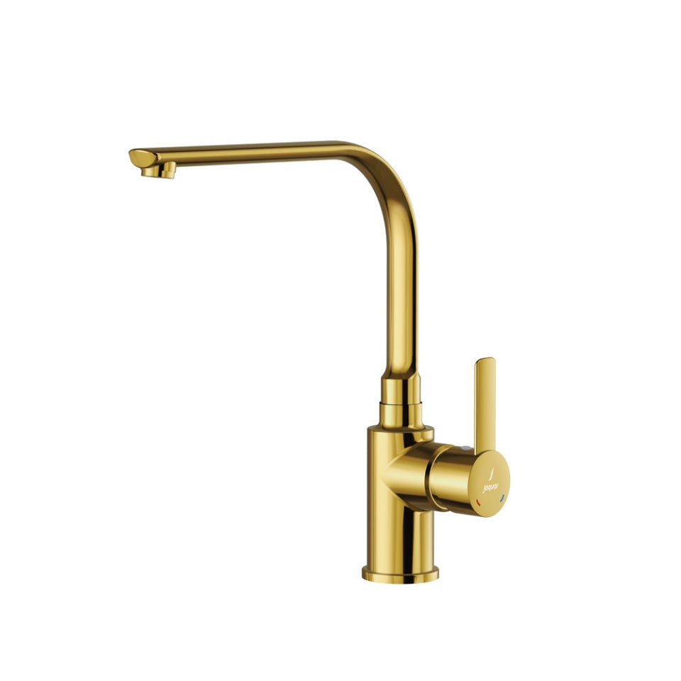 Jaquar Fusion Prime Side Single Lever Sink Mixer - Gold Bright PVD