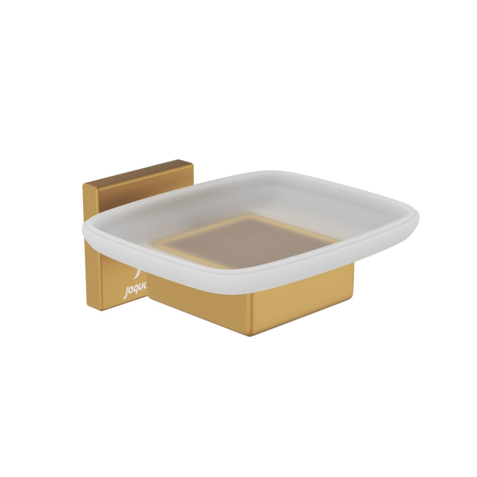 Jaquar Kubix Prime Soap Dish Holder - Gold Matt PVD
