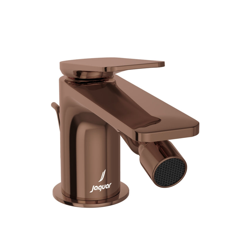 Jaquar Laguna Single Lever 1-Hole Bidet Mixer - Blush Gold Bright PVD
