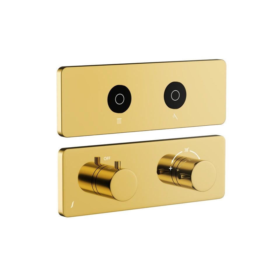 Jaquar Exposed Part Kit of Cloud Touch Shower System - Gold Bright PVD