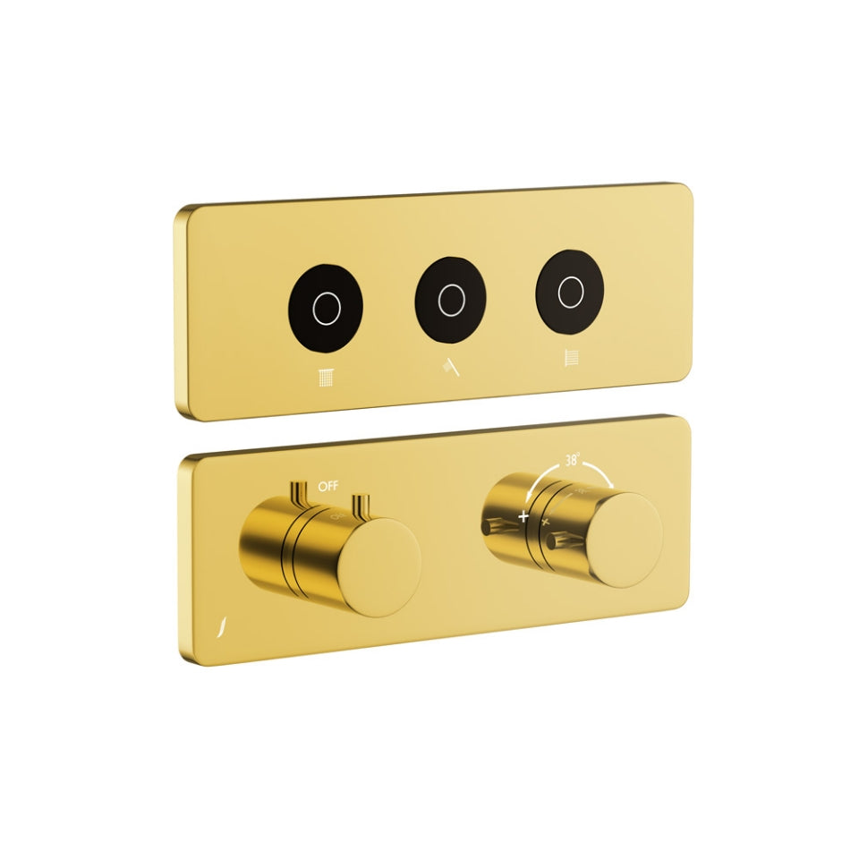 Jaquar Exposed Part Kit of Cloud Touch Shower System - Gold Bright PVD