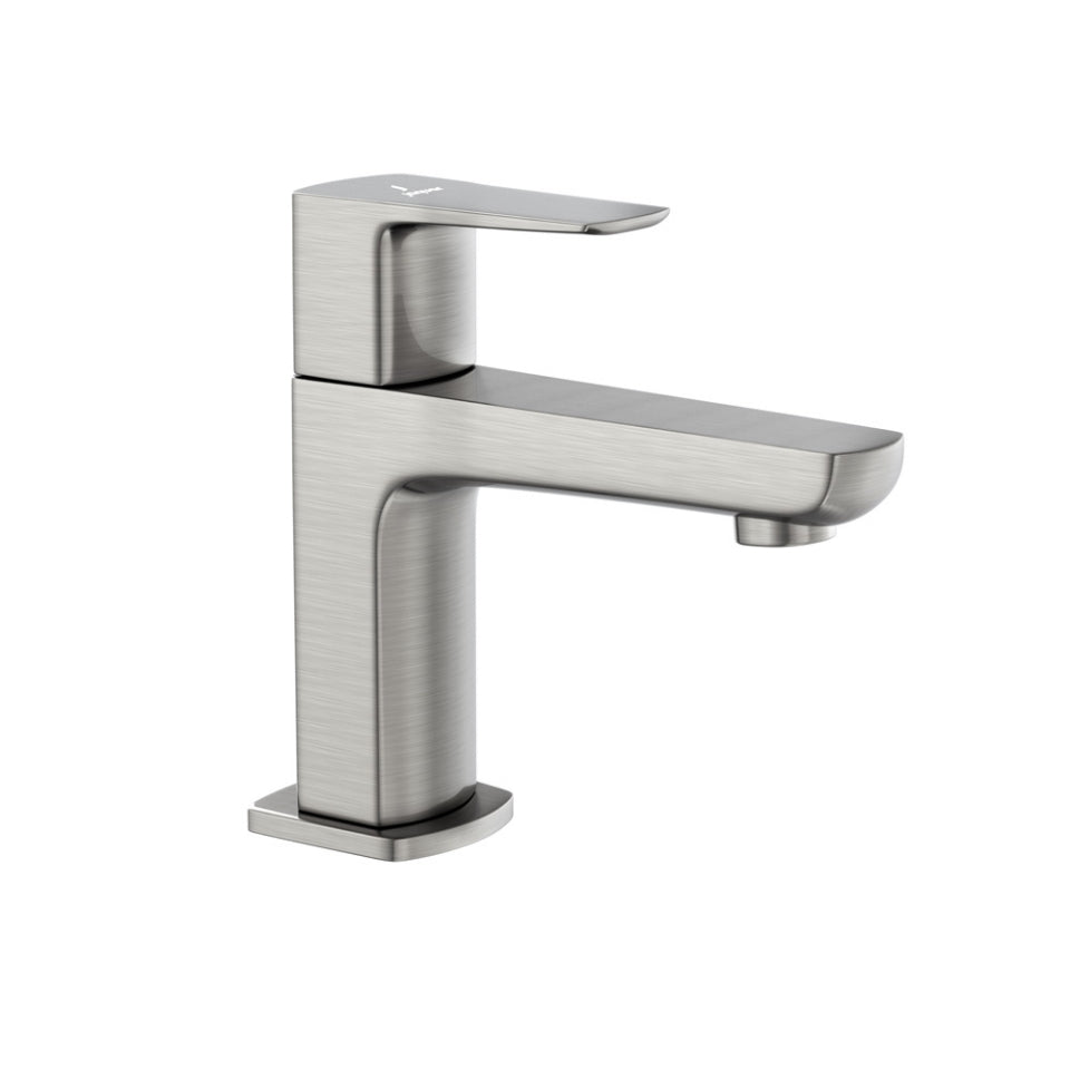 Jaquar Kubix Prime Pillar Cock - Stainless Steel