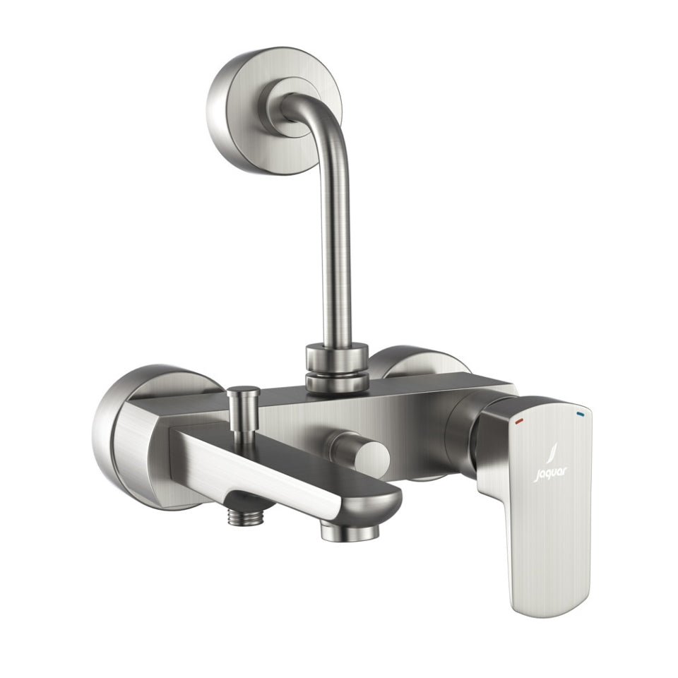 Jaquar Kubix Prime Single Lever Wall Mixer 3-in-1 System - Stainless Steel