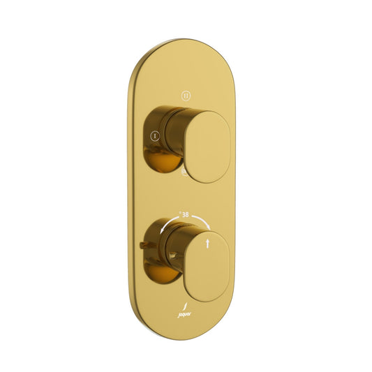 Jaquar Opal Prime Aquamax Thermostatic Shower Mixer - Gold Bright PVD