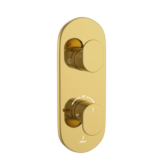 Jaquar Opal Prime Aquamax Thermostatic Shower Mixer - Gold Bright PVD