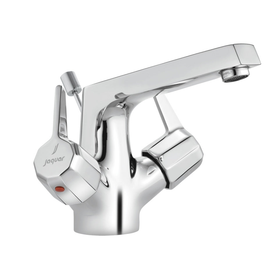 Jaquar Continental Prime Central Hole Basin Mixer with Popup Waste System - Chrome