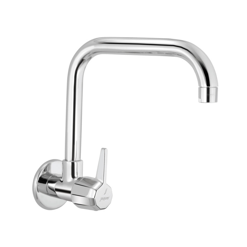 Jaquar Continental Prime Sink Cock with Pipe Swinging Spout - Chrome