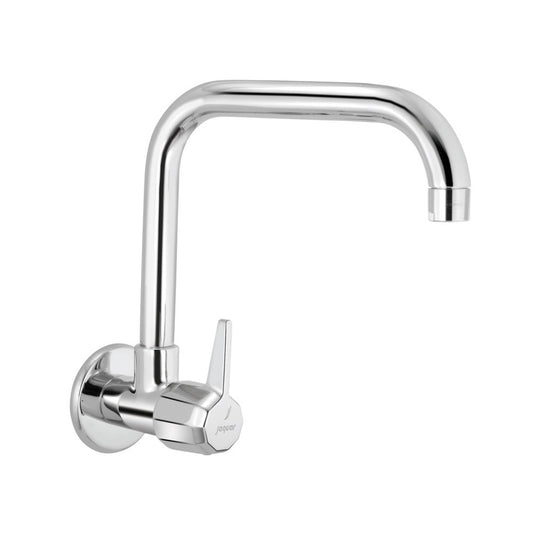 Jaquar Continental Prime Sink Cock with Pipe Swinging Spout - Chrome