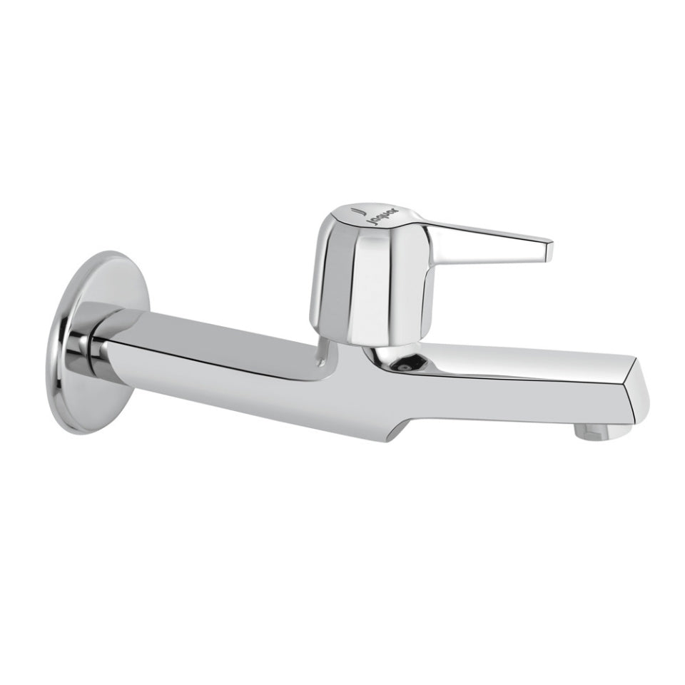 Jaquar Continental Prime Long Body Bib Cock with Wall Flange - Chrome