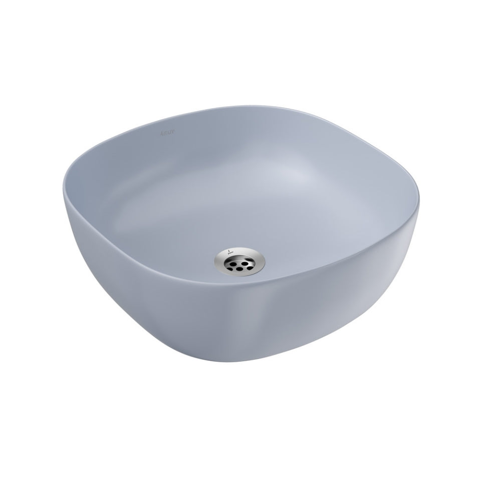 Jaquar Designer Thin Rim Table Top Basin - Ice Blue Matt