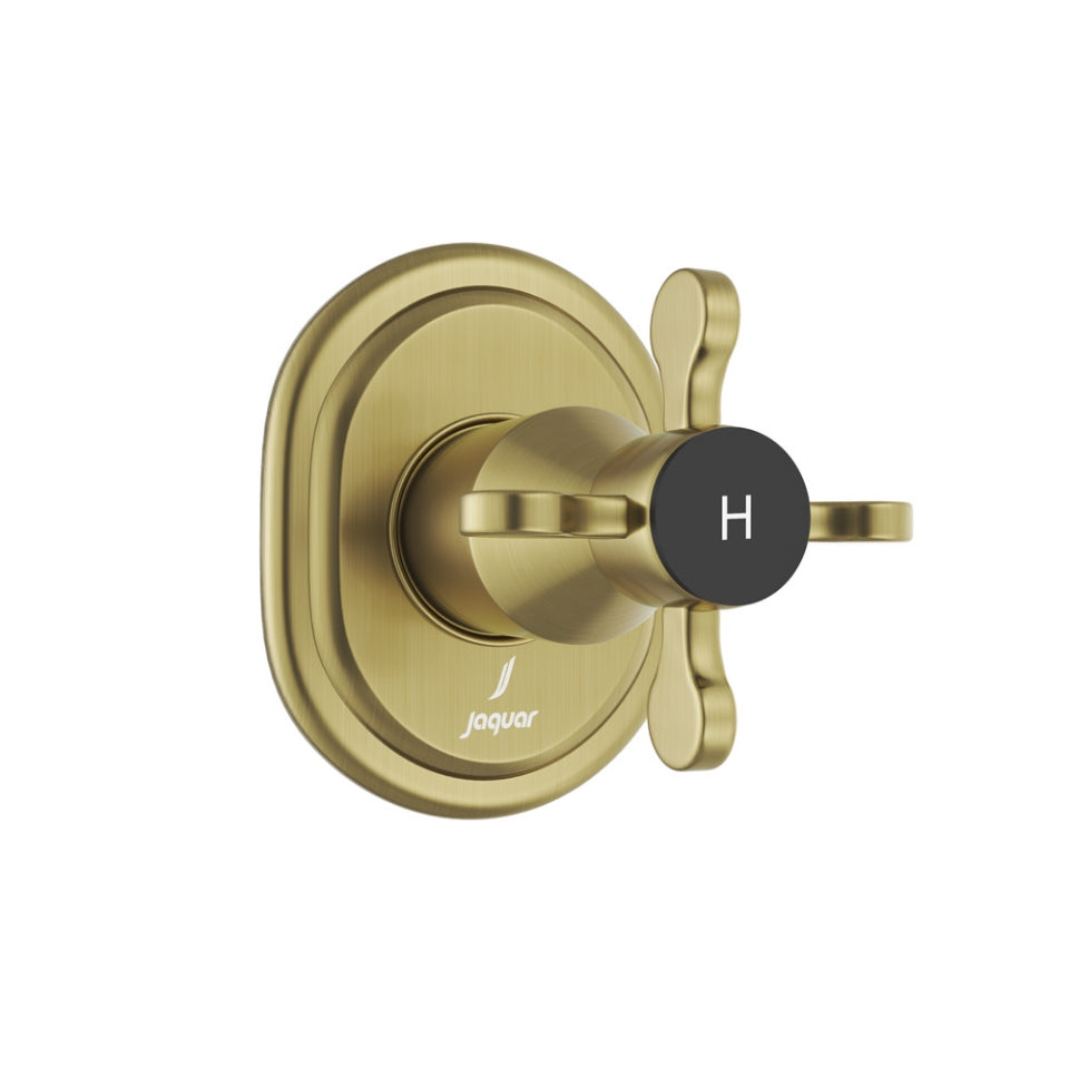 Jaquar Queens Prime Exposed Part Kit of Concealed Stop Cock Hot Only - Antique Bronze