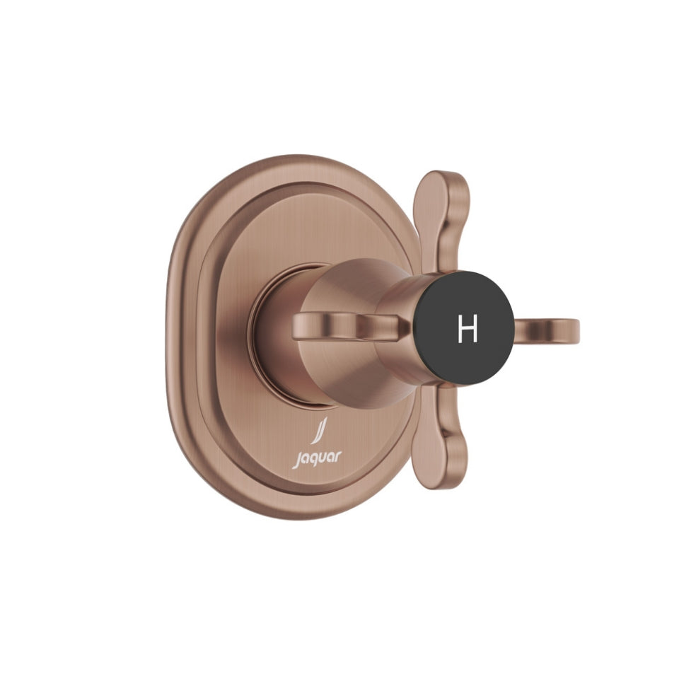 Jaquar Queens Prime Exposed Part Kit of Concealed Stop Cock Hot Only - Antique Copper