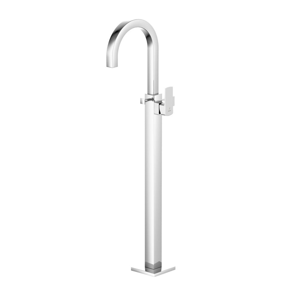Jaquar Kubix Prime Exposed Parts of Floor Mounted Single Lever Bath Mixer - Chrome