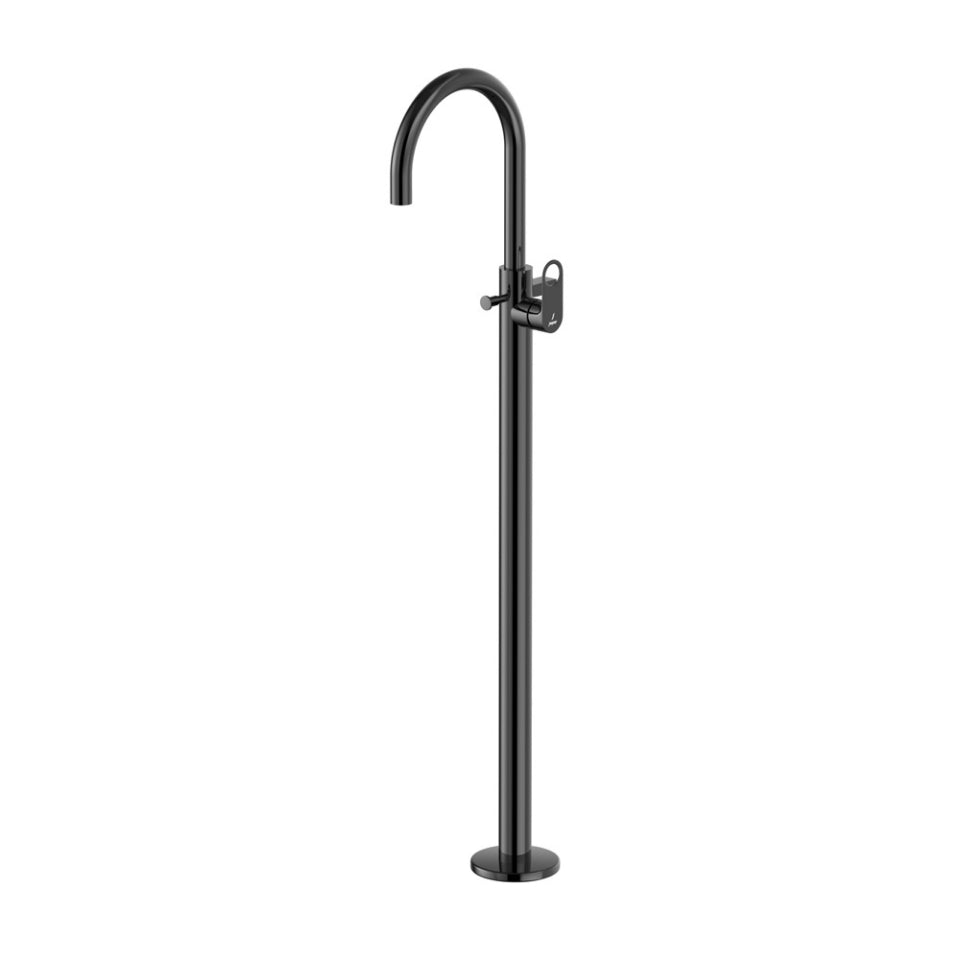Jaquar Ornamix Prime Exposed Parts of Floor Mounted Single Lever Bath Mixer - Black Chrome